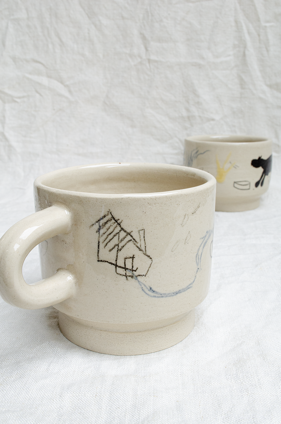 Kubek z uchem Wiejskie Życie 350 ml